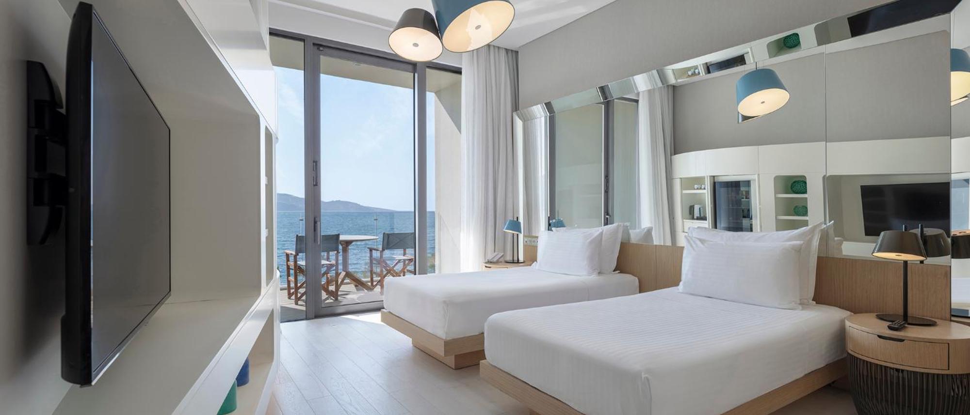 Premium Zweibettzimmer mit Balkon und Meerblick